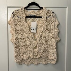 NWT Zara Knit Vest - Size L